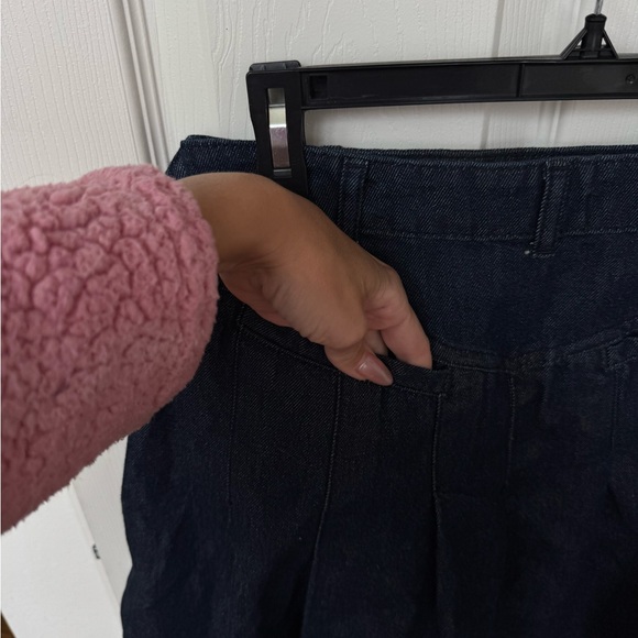 Free People Denim Vest and Skirt Set - Dark Blue - Picture 7 of 8